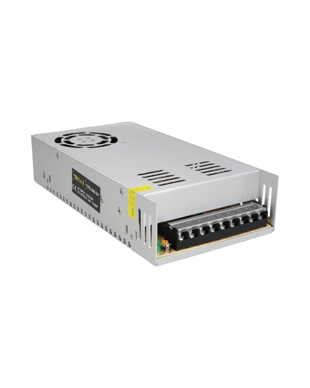 TPS-360-24 — FUENTE DE VOLTAJE 24VCD 360W 15A, 110VCA, 198X110X 50mm