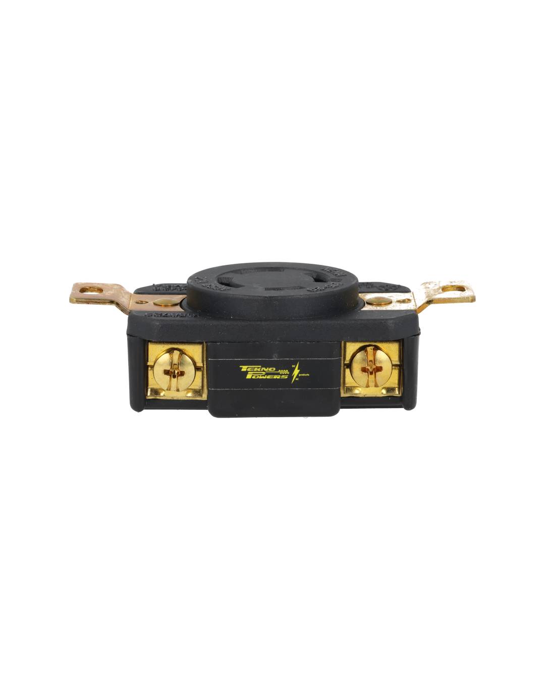 WJ-6421B — CONTACTO INDUSTRIAL CON SEGURO 20A/250VCA3 POLOS (3 PHASES) + TIERRA, MONTAJE A PANEL